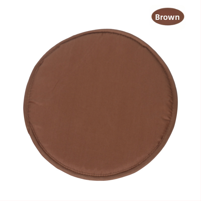 Majapidamises kasutatav lihtne kommivärvi ümmargune 30 cm padi paksendatud käsnaga ümmargune taburetipadi puhtast värvist kangast toolipadja täpphulgimüük