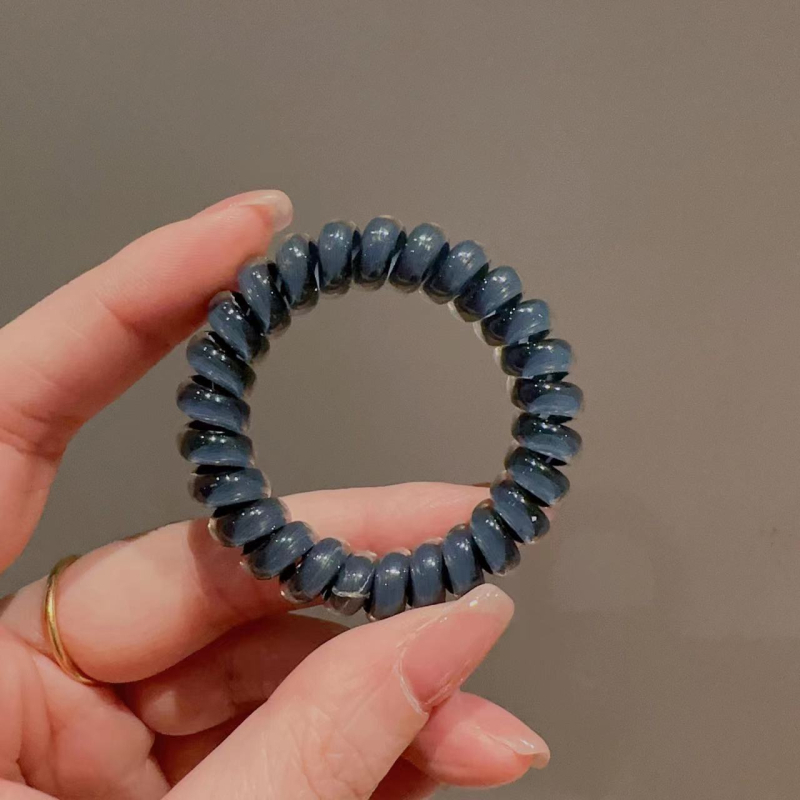 Pietų Korėjos „Dongdaemun“ naujas želė spalvos telefono laido plaukų segtukas, aukščiausios klasės paprastas plaukų segtukas, guminė juosta, arklio uodegos formos rutulinis galvos lankelis