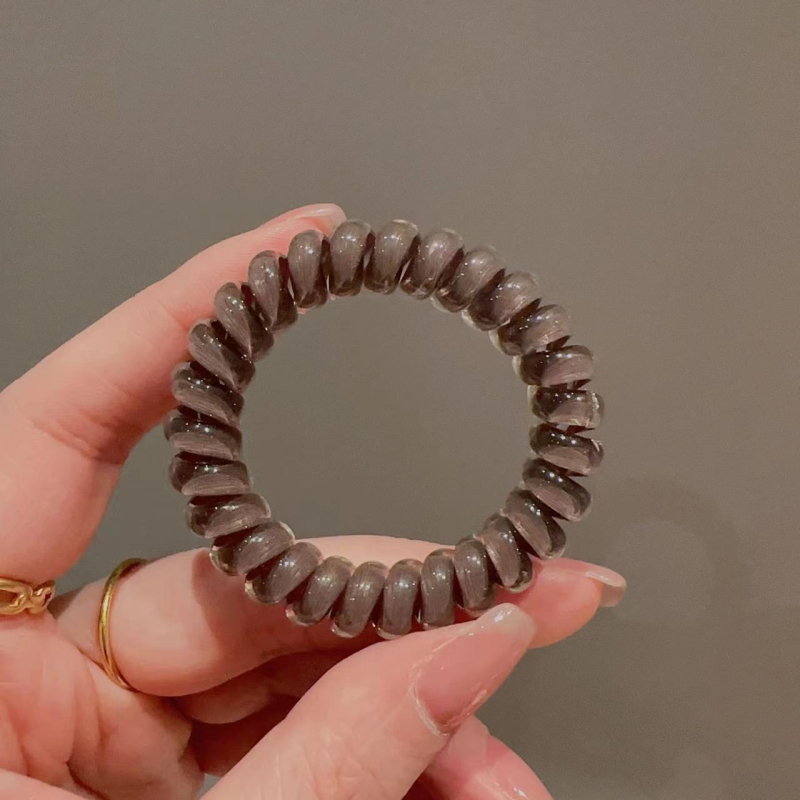 Pietų Korėjos „Dongdaemun“ naujas želė spalvos telefono laido plaukų segtukas, aukščiausios klasės paprastas plaukų segtukas, guminė juosta, arklio uodegos formos rutulinis galvos lankelis