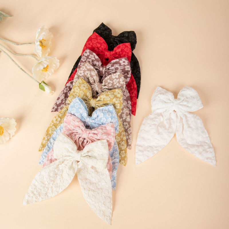 Határokon átnyúló új Gipsophila gyöngyházfényű gyémánt masni szalaggal hajtű női lófarok felső klip ruházati hajtű