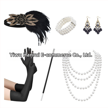 1920ndate Suure Gatsby aksessuaarid maskeraad poissmeestepidu halloweeni pidu džokiklubi ülikond