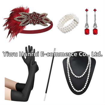 1920ndate Suure Gatsby aksessuaarid maskeraad poissmeestepidu halloweeni pidu džokiklubi ülikond