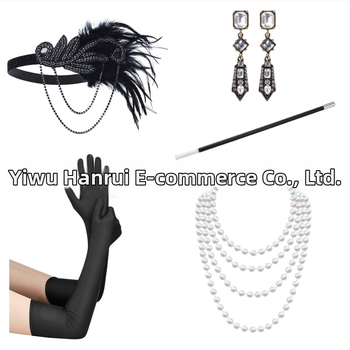 1920ndate Suure Gatsby aksessuaarid maskeraad poissmeestepidu halloweeni pidu džokiklubi ülikond