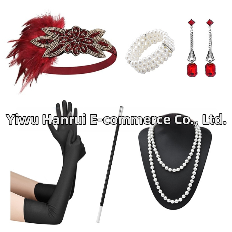 Аксесоари за Великия Гетсби от 20-те години на миналия век, маскарад, ергенско парти, Хелоуин, костюм на жокей клуб