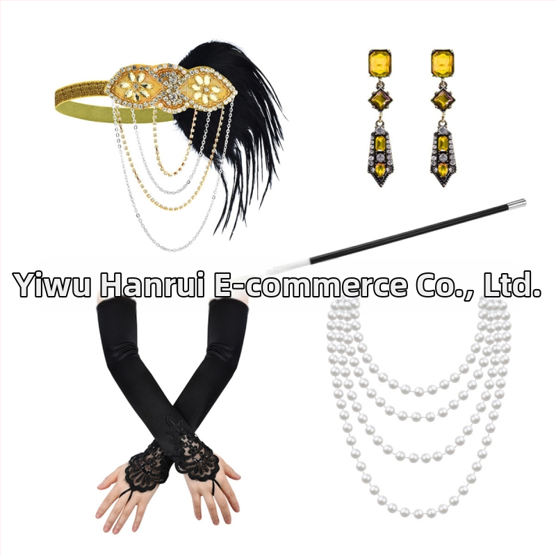 1920ndate Suure Gatsby aksessuaarid maskeraad poissmeestepidu halloweeni pidu džokiklubi ülikond