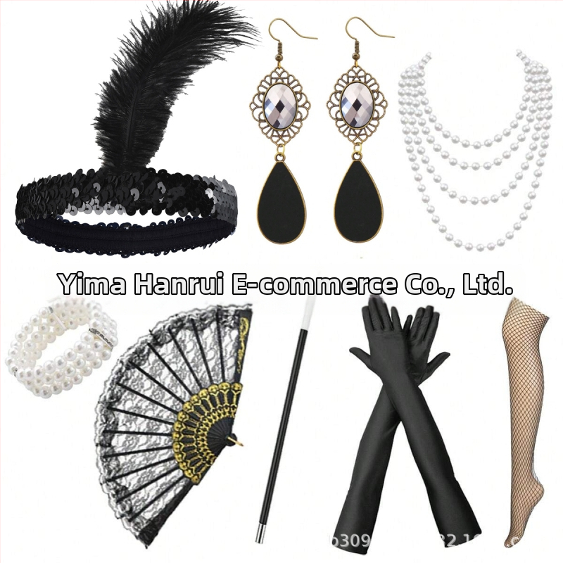 1920ndate Suure Gatsby aksessuaarid maskeraad poissmeestepidu halloweeni pidu džokiklubi ülikond