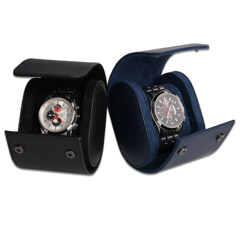 Aukštos klasės PU odos laikrodžių dėžutė viengubiems / dvigubiems / trigubiems laikrodžiams, laikrodžių laikymo dėžutė, mechaninių laikrodžių apsauginė odinė dėžutė nuo dulkių