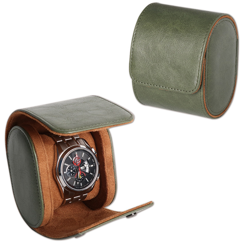 Aukštos klasės PU odos laikrodžių dėžutė viengubiems / dvigubiems / trigubiems laikrodžiams, laikrodžių laikymo dėžutė, mechaninių laikrodžių apsauginė odinė dėžutė nuo dulkių