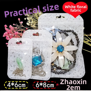 Ilgas megztinio grandinėlės pakavimo maišelis Megztinio krištolo pakabinamas karoliai Universalus savaime užsandarinantis maišelis Plastikinis maišelis