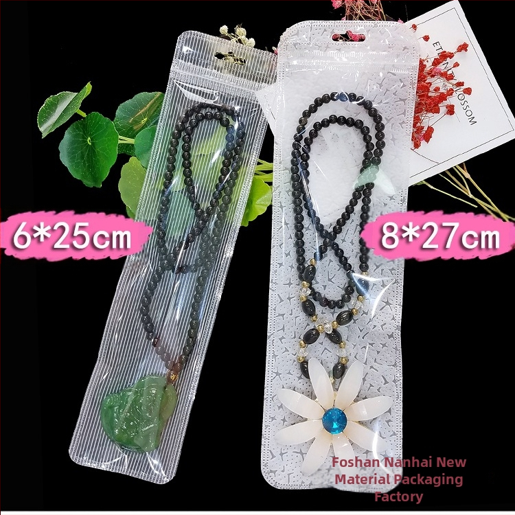 Дълга верижка за пуловер, опаковъчна торбичка, висяща огърлица с кристали, универсална самозапечатваща се торбичка, пластмасова торбичка