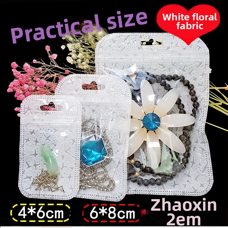 Дълга верижка за пуловер, опаковъчна торбичка, висяща огърлица с кристали, универсална самозапечатваща се торбичка, пластмасова торбичка