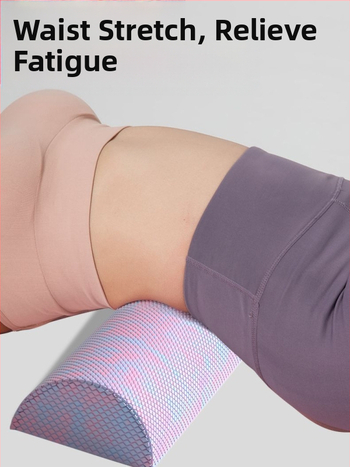 Poolringikujuline joogakolonn EVA kamuflaaž poolteljeline lõõgastuskolonn tasakaalulatt rombikujuline ujukomaga fitnessvahust vars pilatesekolonn