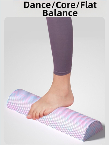 Poolringikujuline joogakolonn EVA kamuflaaž poolteljeline lõõgastuskolonn tasakaalulatt rombikujuline ujukomaga fitnessvahust vars pilatesekolonn