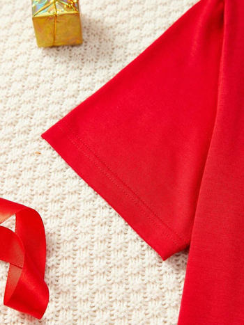 2025 Essence 2025 New Year Casual Χαλαρή Γραμμή Year of the Snake με Στρογγυλή Λαιμόκοψη