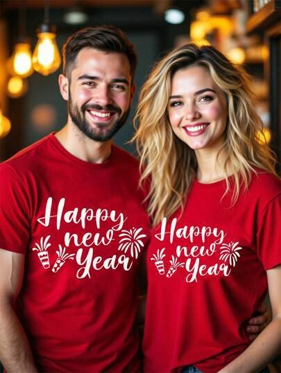 2025 Essence 2025 New Year Casual Χαλαρή Γραμμή Year of the Snake με Στρογγυλή Λαιμόκοψη