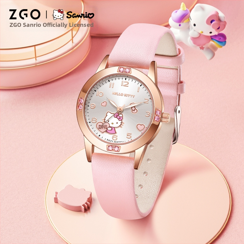 Sanrio Watch 2025 Prekogranični popularni slatki crtani sat za djevojčice iz nižih srednjih škola, modni svjetleći kvarcni sat