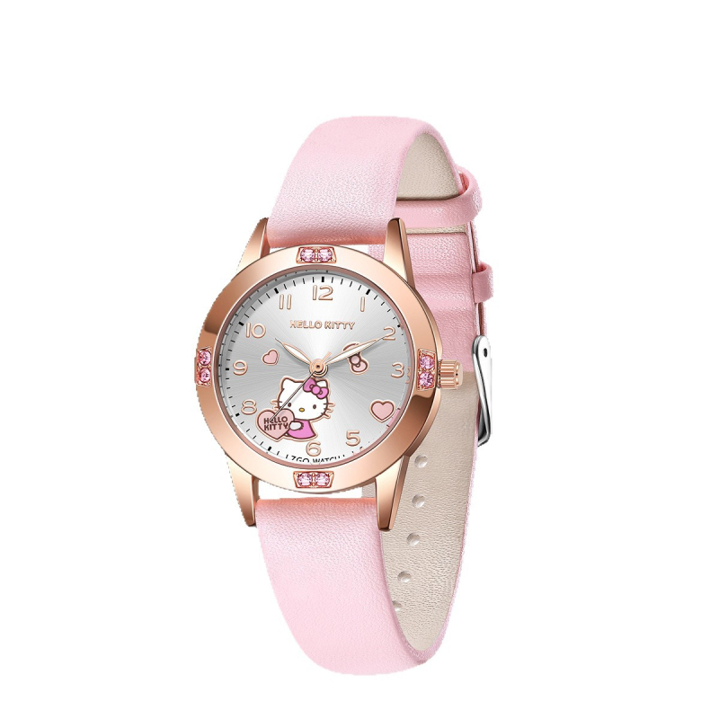 Sanrio Watch 2025 Prekogranični popularni slatki crtani sat za djevojčice iz nižih srednjih škola, modni svjetleći kvarcni sat