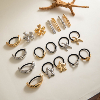 (Aplinkos apsauga) Europos ir Amerikos tarpvalstybiniai mados lydinio segtukai, labai elastingi plaukų virvės segtukai, paprasti temperamentingi plaukų juostos plaukų aksesuarai moterims