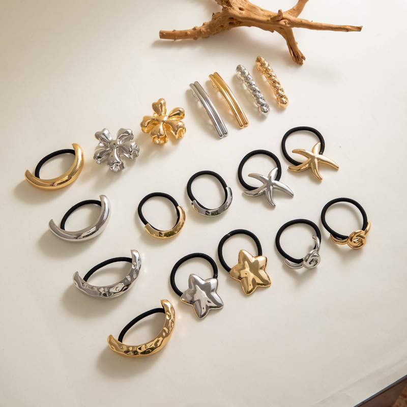 (Aplinkos apsauga) Europos ir Amerikos tarpvalstybiniai mados lydinio segtukai, labai elastingi plaukų virvės segtukai, paprasti temperamentingi plaukų juostos plaukų aksesuarai moterims