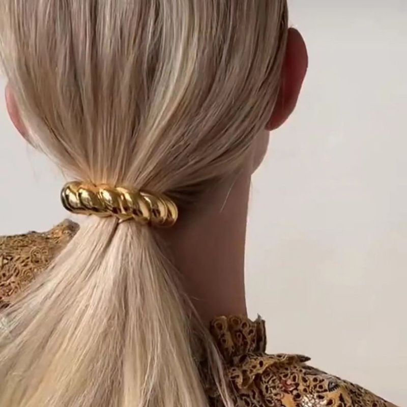 (Aplinkos apsauga) Europos ir Amerikos tarpvalstybiniai mados lydinio segtukai, labai elastingi plaukų virvės segtukai, paprasti temperamentingi plaukų juostos plaukų aksesuarai moterims