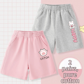 Κορίτσια Αθλητικά Σορτς από Καθαρό Βαμβάκι Καλοκαιρινό Φόρεμα Μεγάλα Παιδιά Μοντέρνο Casual Ολόσωμο Σορτς για Εξωτερική Χρήση