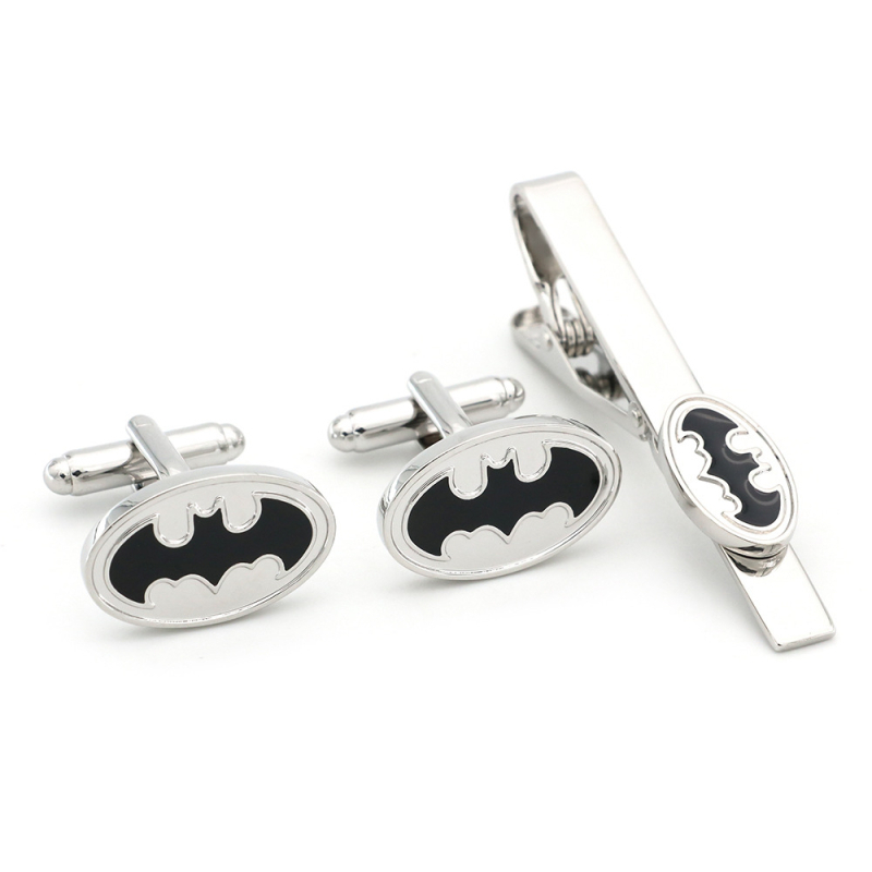 Herojaus serijos Supermeno Žmogaus-voro sąsagos, kaklaraiščio segtukas, kostiumas, prancūziški papuošalai, didmeninė prekyba storu padengimu