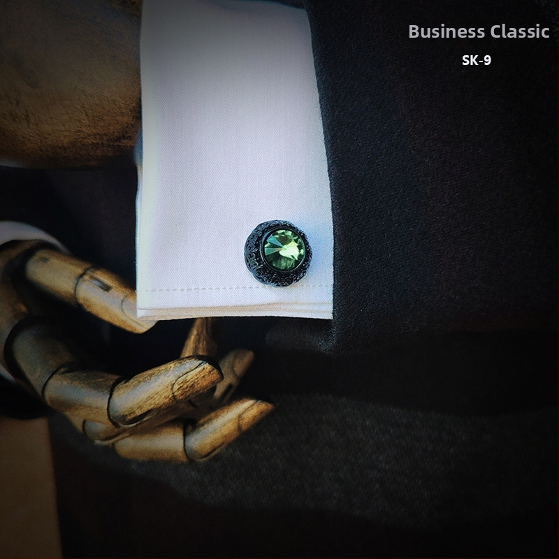 Vyriški prancūziški marškinių sąsagos, dovanų rinkinys, kostiumo aksesuarai, marškinių sagos, formalūs, verslo, universalūs sąsagos, lašo formos