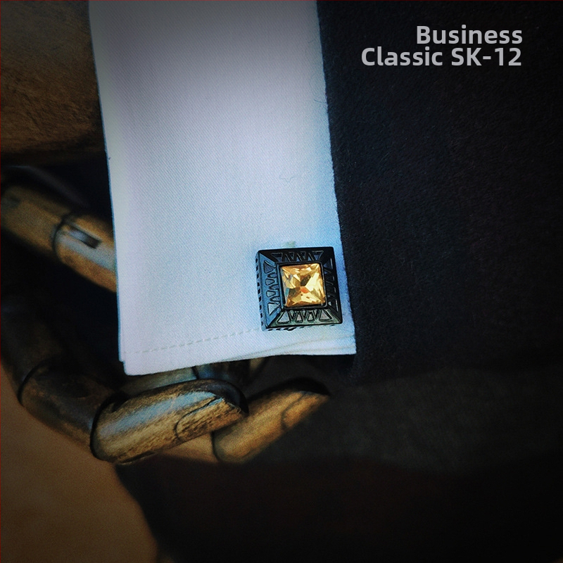 Vyriški prancūziški marškinių sąsagos, dovanų rinkinys, kostiumo aksesuarai, marškinių sagos, formalūs, verslo, universalūs sąsagos, lašo formos