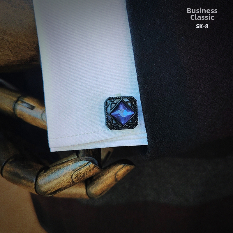 Мъжки френски копчета за ръкавели, подаръчен комплект за риза, аксесоари за костюми, копчета за риза, официални бизнес, универсални копчета за ръкавели с форма на сълза