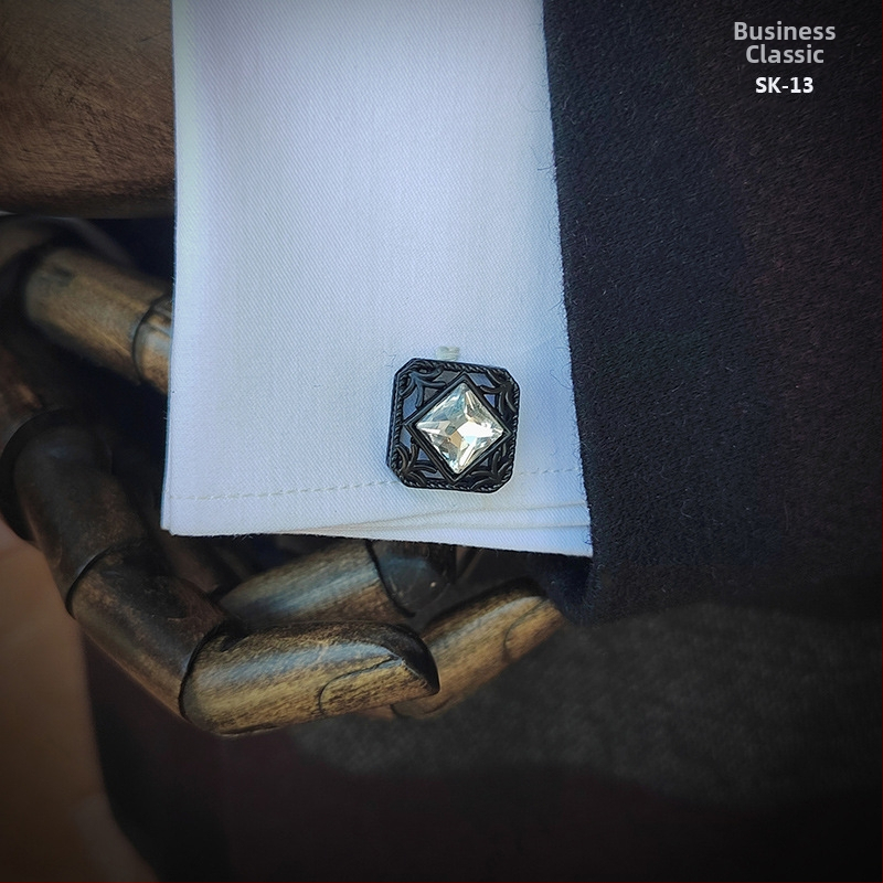 Мъжки френски копчета за ръкавели, подаръчен комплект за риза, аксесоари за костюми, копчета за риза, официални бизнес, универсални копчета за ръкавели с форма на сълза