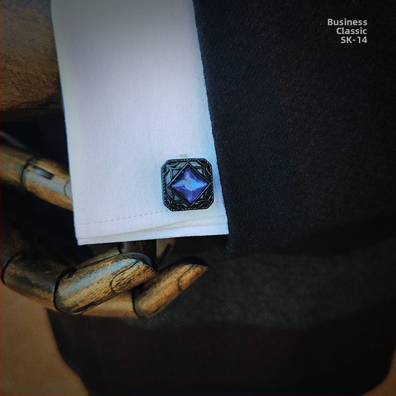 Мъжки френски копчета за ръкавели, подаръчен комплект за риза, аксесоари за костюми, копчета за риза, официални бизнес, универсални копчета за ръкавели с форма на сълза