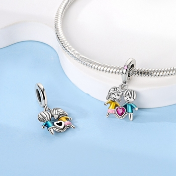 925 hõbedast ripats, neljaleheline ristik, elupuu, koolibri-liilia, orhidee helmed, tähekujuline õe ripats, isetegemise aksessuaarid