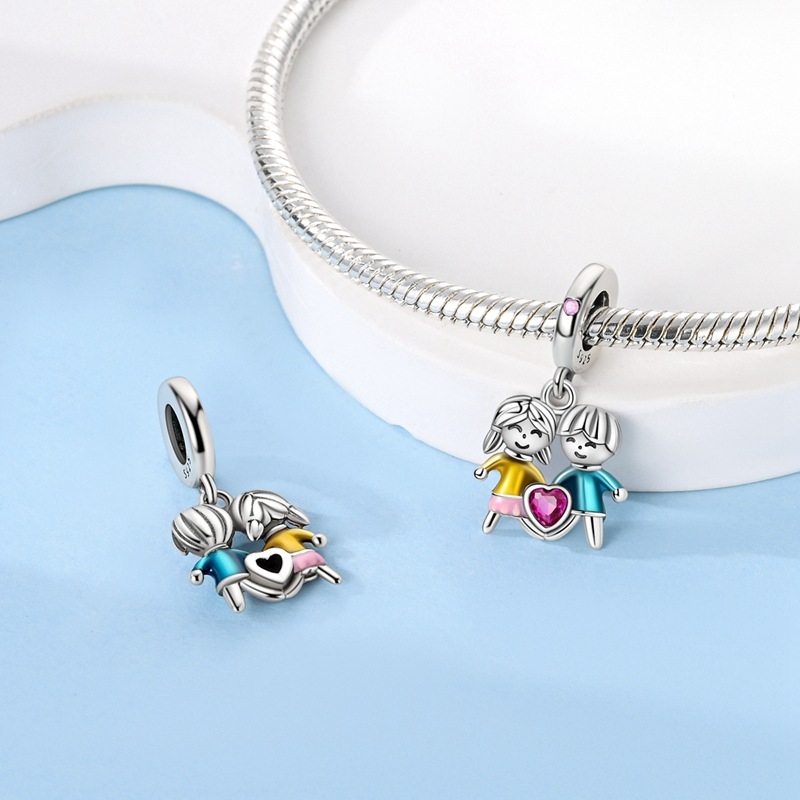 925 hõbedast ripats, neljaleheline ristik, elupuu, koolibri-liilia, orhidee helmed, tähekujuline õe ripats, isetegemise aksessuaarid