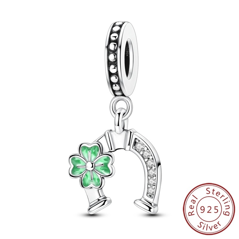 925 hõbedast ripats, neljaleheline ristik, elupuu, koolibri-liilia, orhidee helmed, tähekujuline õe ripats, isetegemise aksessuaarid