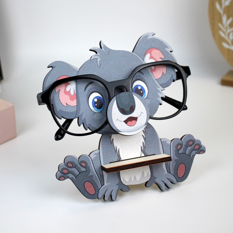 Új, határokon átnyúló, divatos, koala fa keretes szemüvegkeret, asztali kiegészítők, diáktároló, aranyos állatos szemüvegek otthonra