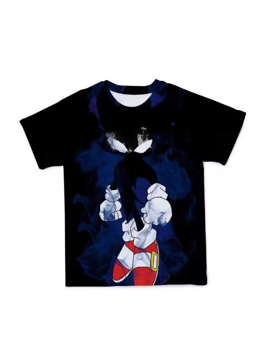 DZ Transfrontaliere Europeni și Americani Băieți Tricou cu mânecă scurtă Litere de imprimare de vară Nou Casual Gât rotund Copii Îmbrăcăminte moale și confortabil Top