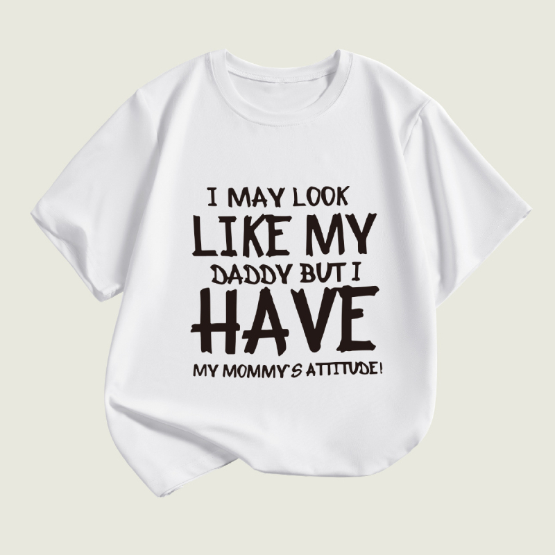 DZ Transfrontaliere Europeni și Americani Băieți Tricou cu mânecă scurtă Litere de imprimare de vară Nou Casual Gât rotund Copii Îmbrăcăminte moale și confortabil Top