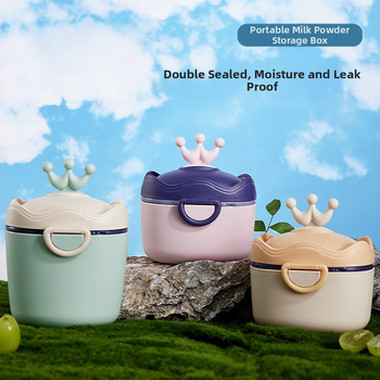 Kūdikių pieno miltelių dėžutė Nešiojama išeinanti sandari drėgmei atspari pakuotė Papildoma maisto dėžutė Ryžių užkandžiai Didelės talpos laikymo indas