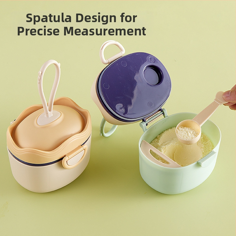 Кутия за бебешко мляко на прах, преносима, изходяща, запечатана, влагоустойчива, подопаковъчна кутия, допълнителна кутия за храна, оризови закуски, буркан с голям капацитет за съхранение