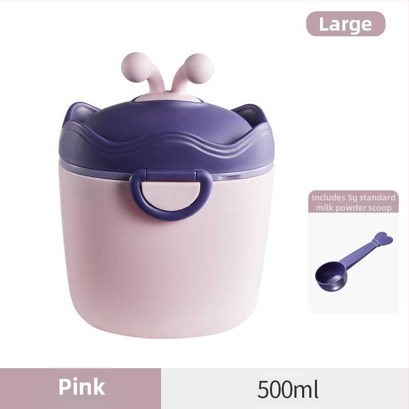 Kūdikių pieno miltelių dėžutė Nešiojama išeinanti sandari drėgmei atspari pakuotė Papildoma maisto dėžutė Ryžių užkandžiai Didelės talpos laikymo indas