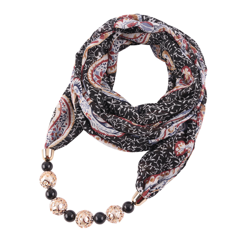 2022. aasta Euroopa ja Ameerika šifoonist salli kevad- ja suvekaelakee etnilises stiilis naiste helmestega ripatssall, päikesekaitsesall LAZADA