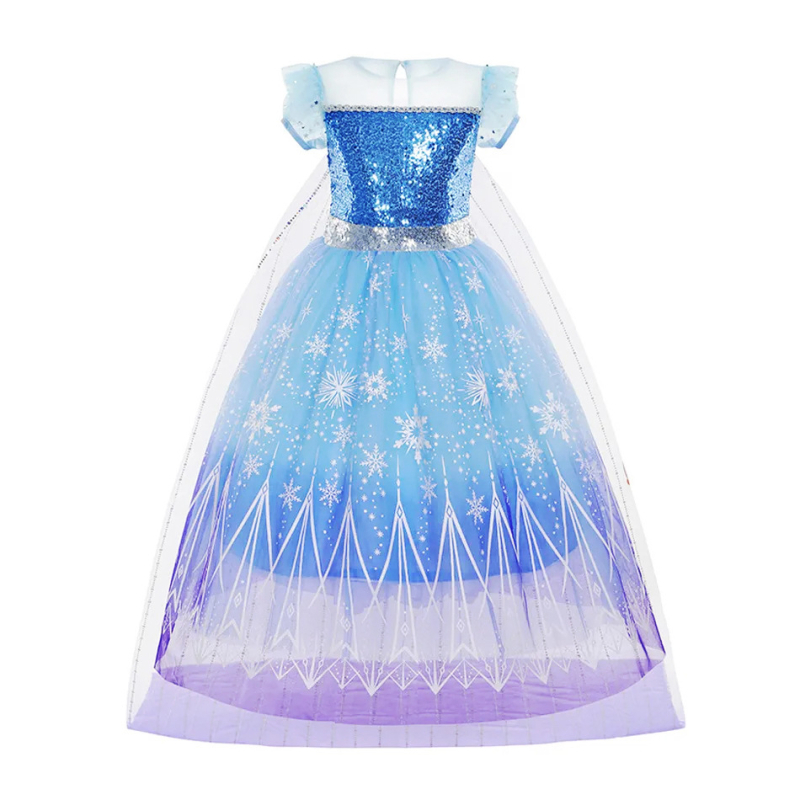 Замръзналата Айша, пола на принцеса, рокля на Айша за момичета, детска пола на Айша, коса от поколение