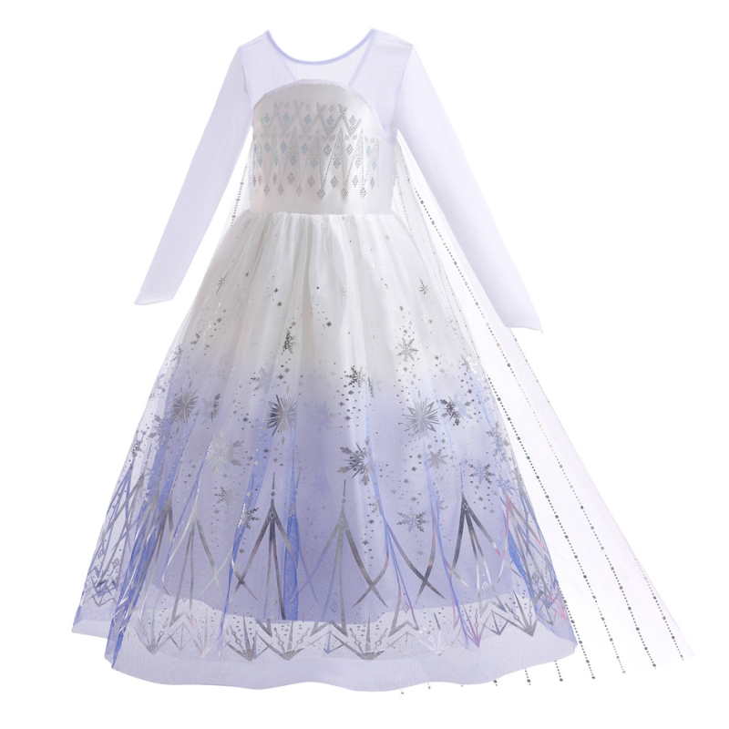 Замръзналата Айша, пола на принцеса, рокля на Айша за момичета, детска пола на Айша, коса от поколение