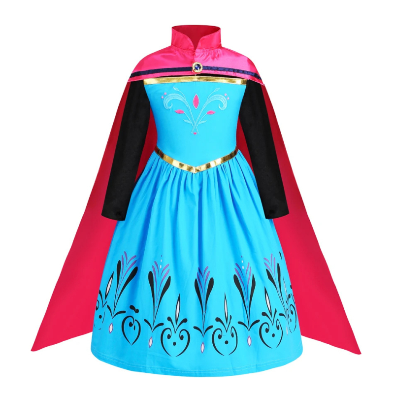 Замръзналата Айша, пола на принцеса, рокля на Айша за момичета, детска пола на Айша, коса от поколение