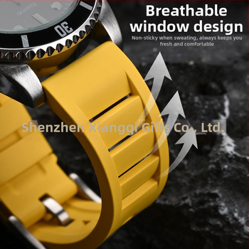 Explosions universāla ātras atbrīvošanas fluorgumijas siksniņa Huawei Apple Watch siksniņai FKM siksniņa 19/20/21/24mm