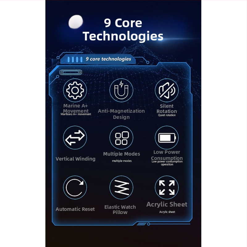 Немски марков механичен часовник, автоматичен навивач за часовници, домакински електрически висок клас, напълно автоматичен въртящ се часовник