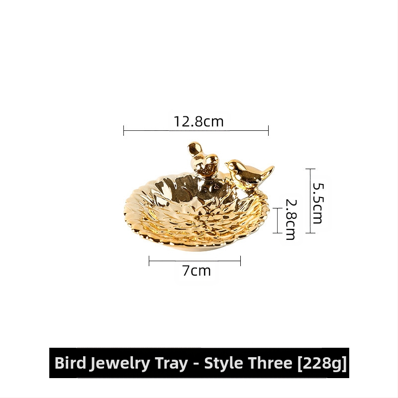 Papuošalų lėkštė, kūrybinga, aukštos klasės, paukštis, miela muilo lėkštė, dietinė sūpuoklinė lėkštė, keraminė laikymo lentynėlė, papuošalų laikymo šviesa, prabangi „Dim Sum“