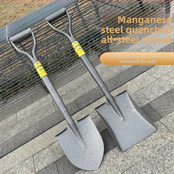 „Viskas viename“ plieninis kastuvas, pastorintas smailus kastuvas, kvadratinis kastuvas, geležinis kastuvas, daržovių sodinimo, žemės ūkio, mangano plieno, mažo dydžio kastuvas sodo įrankiams