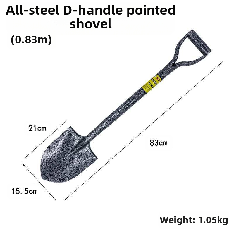 „Viskas viename“ plieninis kastuvas, pastorintas smailus kastuvas, kvadratinis kastuvas, geležinis kastuvas, daržovių sodinimo, žemės ūkio, mangano plieno, mažo dydžio kastuvas sodo įrankiams