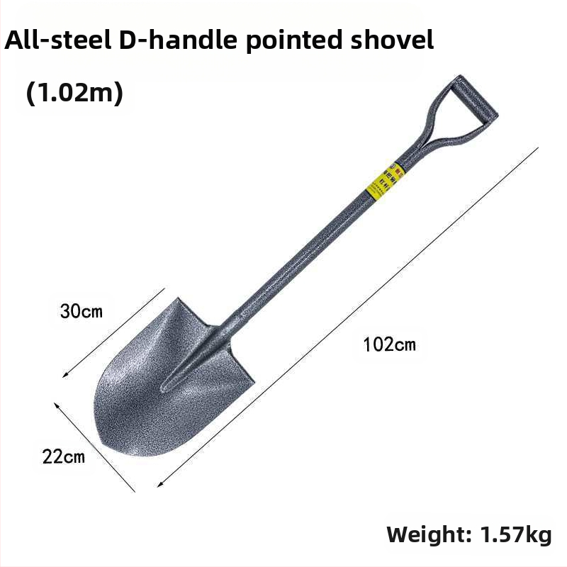 „Viskas viename“ plieninis kastuvas, pastorintas smailus kastuvas, kvadratinis kastuvas, geležinis kastuvas, daržovių sodinimo, žemės ūkio, mangano plieno, mažo dydžio kastuvas sodo įrankiams